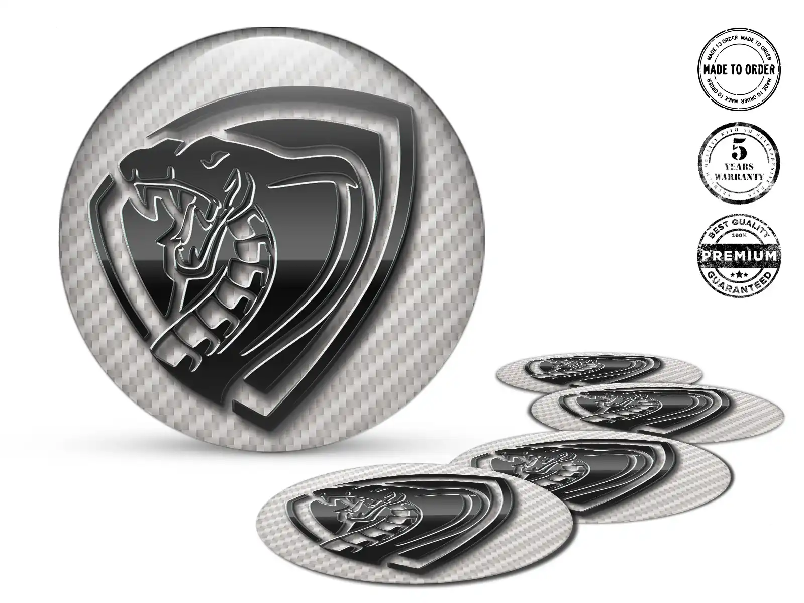Silicone stickers Racing Look Premium Stickers for Vehicles